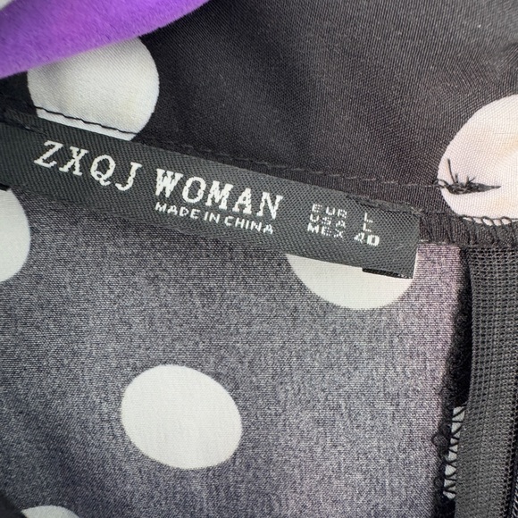 Black and White Polka Dot Dress - Picture 8 of 8